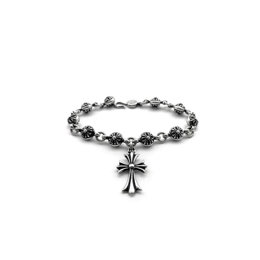 Bracelet Chrome Hearts Silver Cross Ball Tiny E