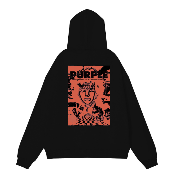 Nouveau Sweat à Capuche Violet 998