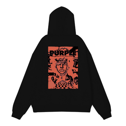 Nouveau Sweat à Capuche Violet 998
