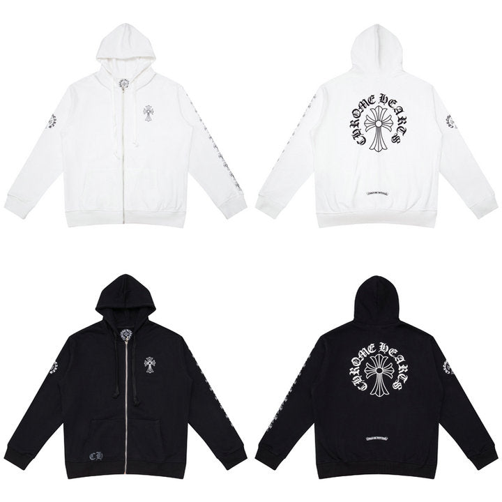 Chrome Hearts sweat à capuche zippé K5007