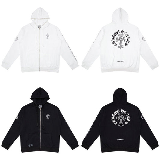Chrome Hearts sweat à capuche zippé K5007