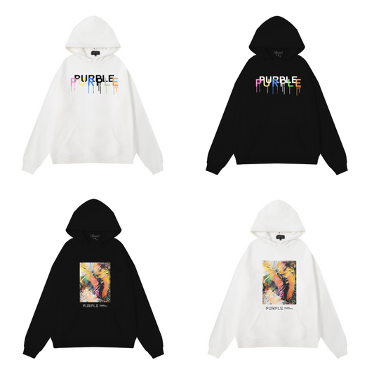 Nouveau sweat à capuche violet 986