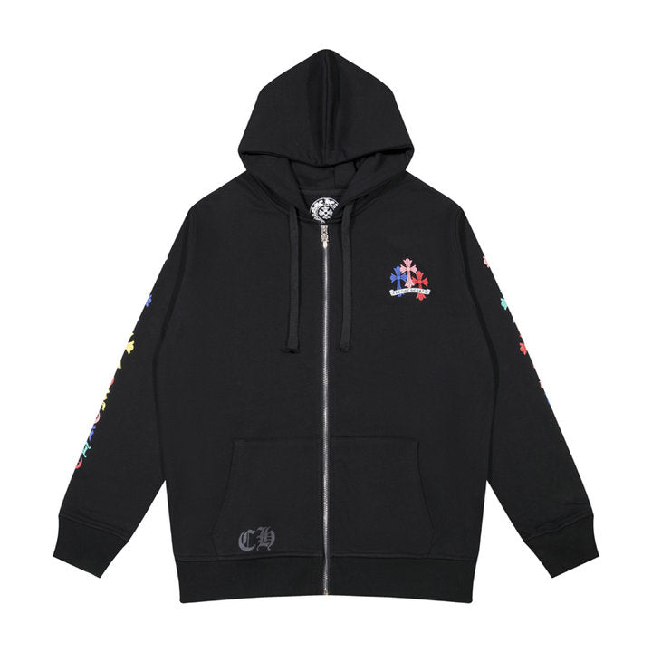 Sweat à capuche zippé Chrome Hearts K5015