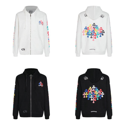 Sweat à capuche zippé Chrome Hearts K5015