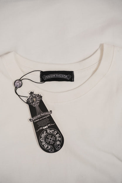 T-shirt côtelé à manches courtes personnalisé Chrome Hearts KT32