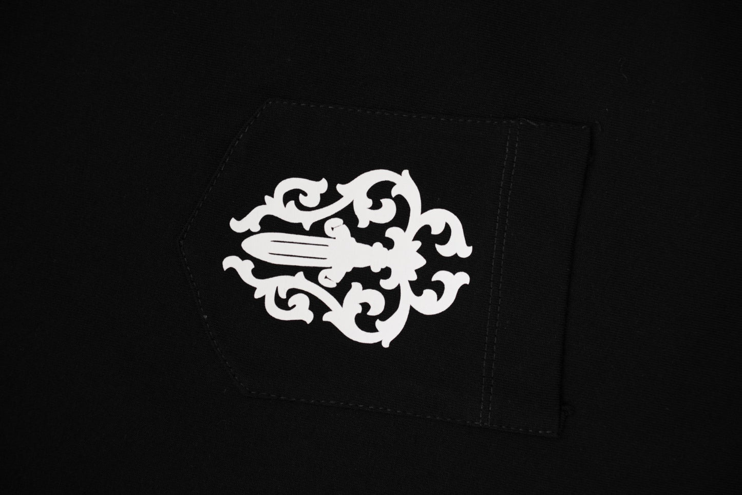 T-shirt côtelé à manches courtes personnalisé Chrome Hearts KT32