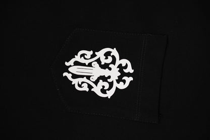 T-shirt côtelé à manches courtes personnalisé Chrome Hearts KT32