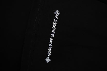 T-shirt côtelé à manches courtes personnalisé Chrome Hearts KT32