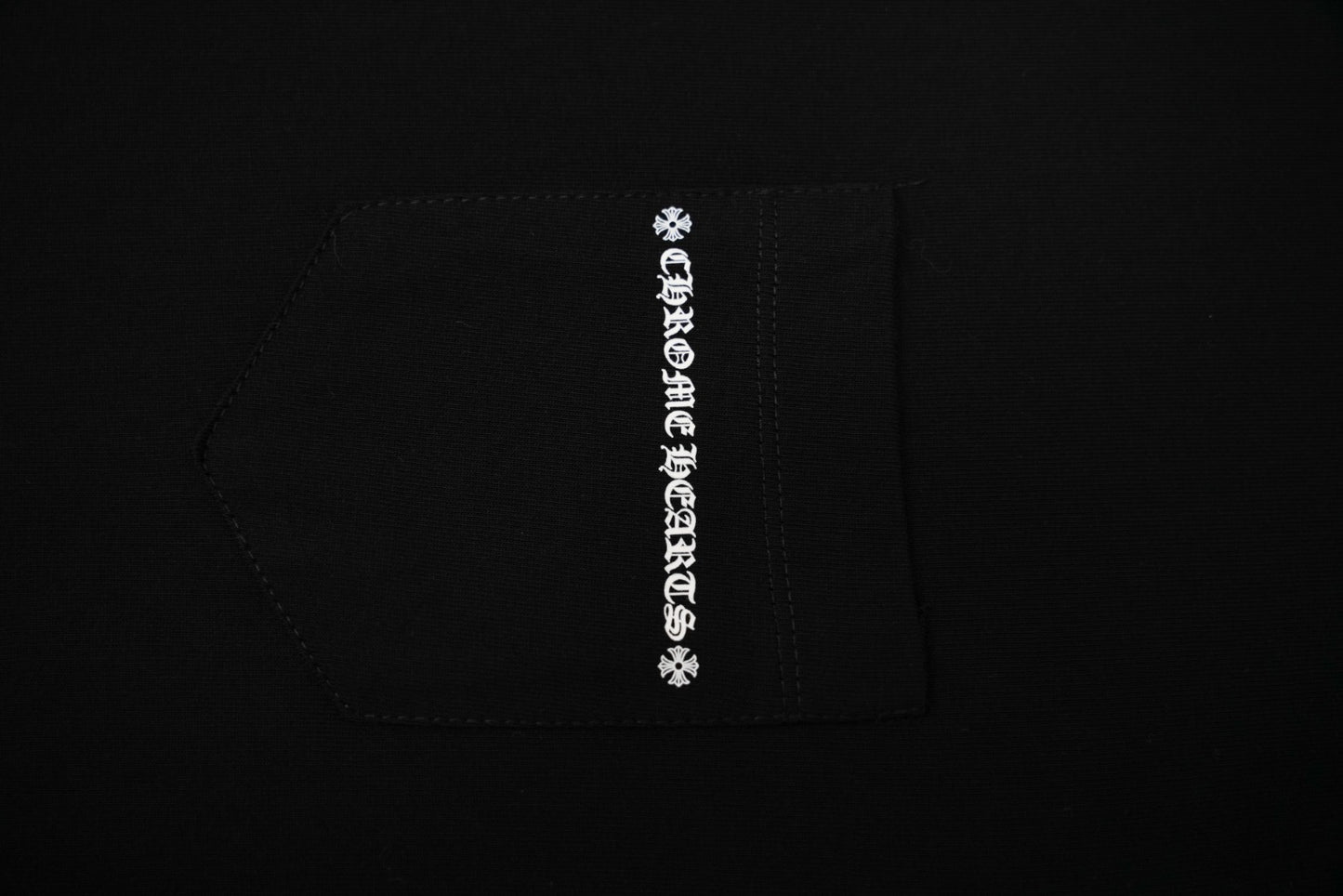 T-shirt à manches courtes côtelé personnalisé Chrome Hearts KT33
