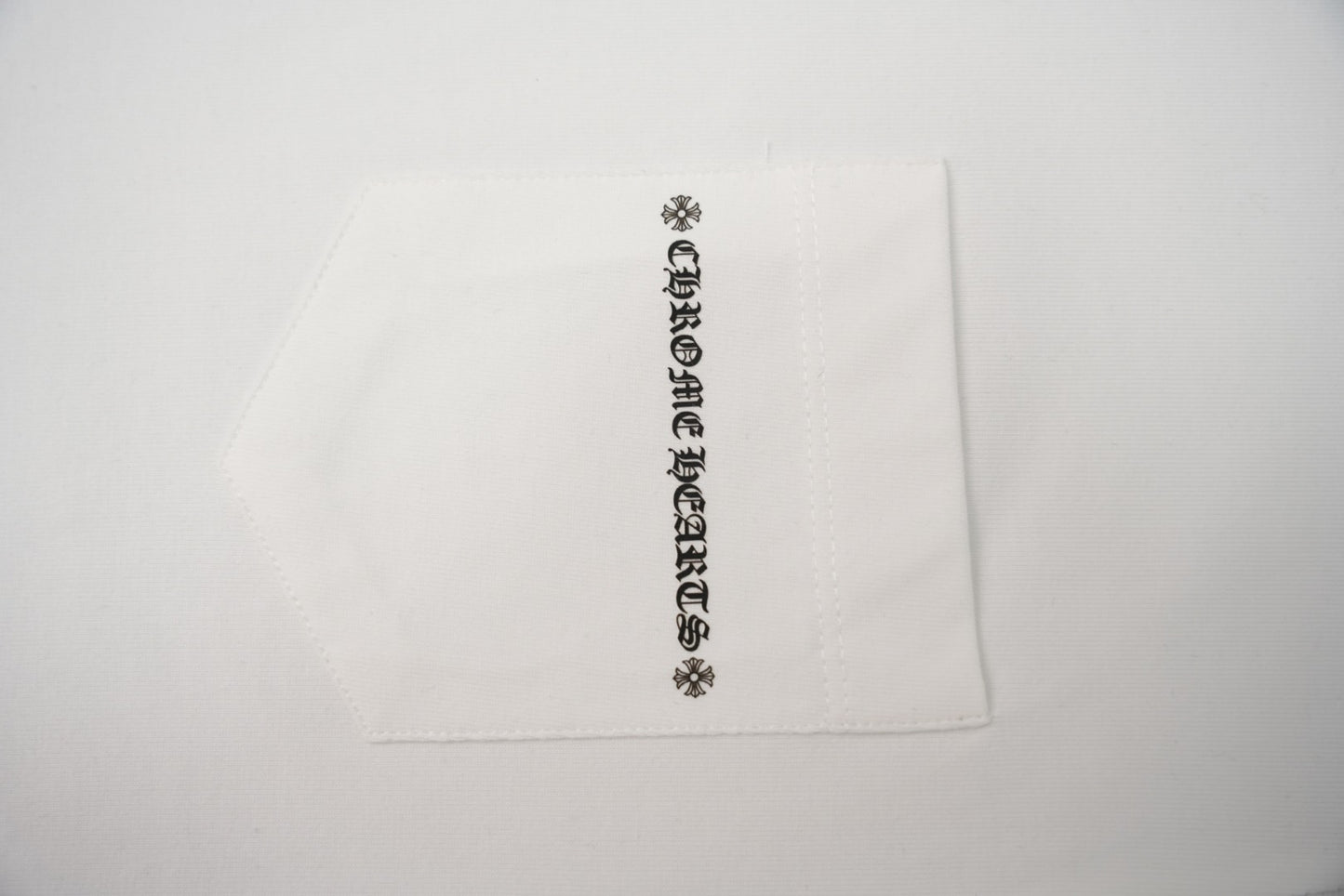 T-shirt à manches courtes côtelé personnalisé Chrome Hearts KT33