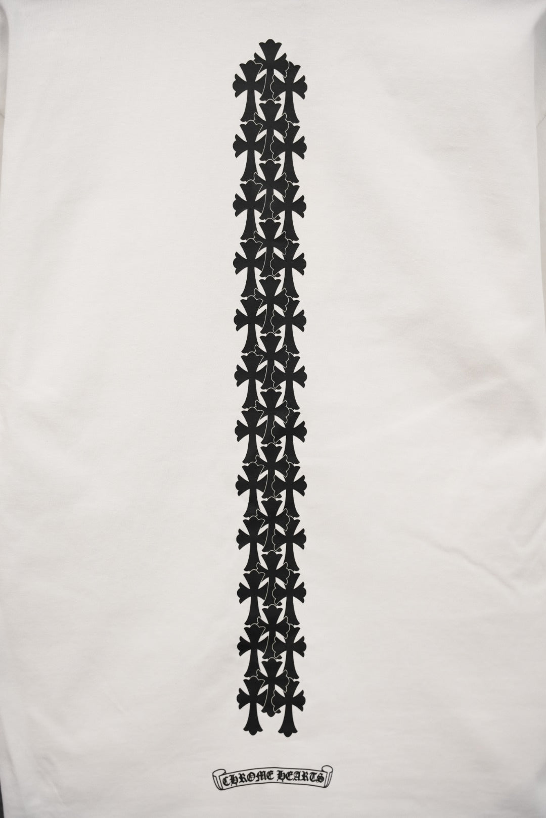 T-shirt à manches courtes côtelé personnalisé Chrome Hearts KT33
