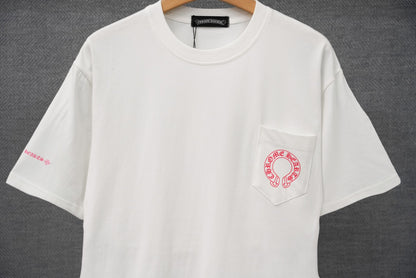 T-shirt à manches courtes Chrome Hearts imprimé lettres sanskrites KT36