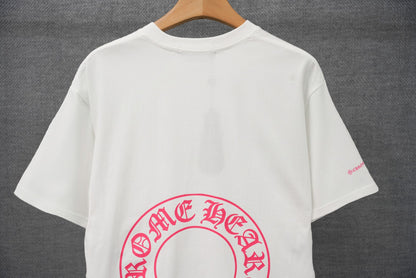 T-shirt à manches courtes Chrome Hearts imprimé lettres sanskrites KT36